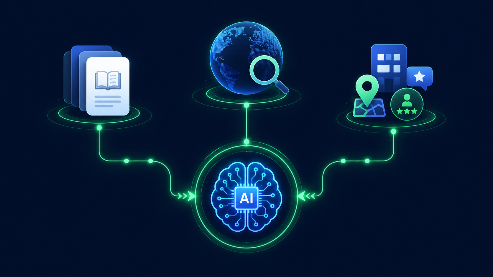 Three sources AI tools use to get information for citations