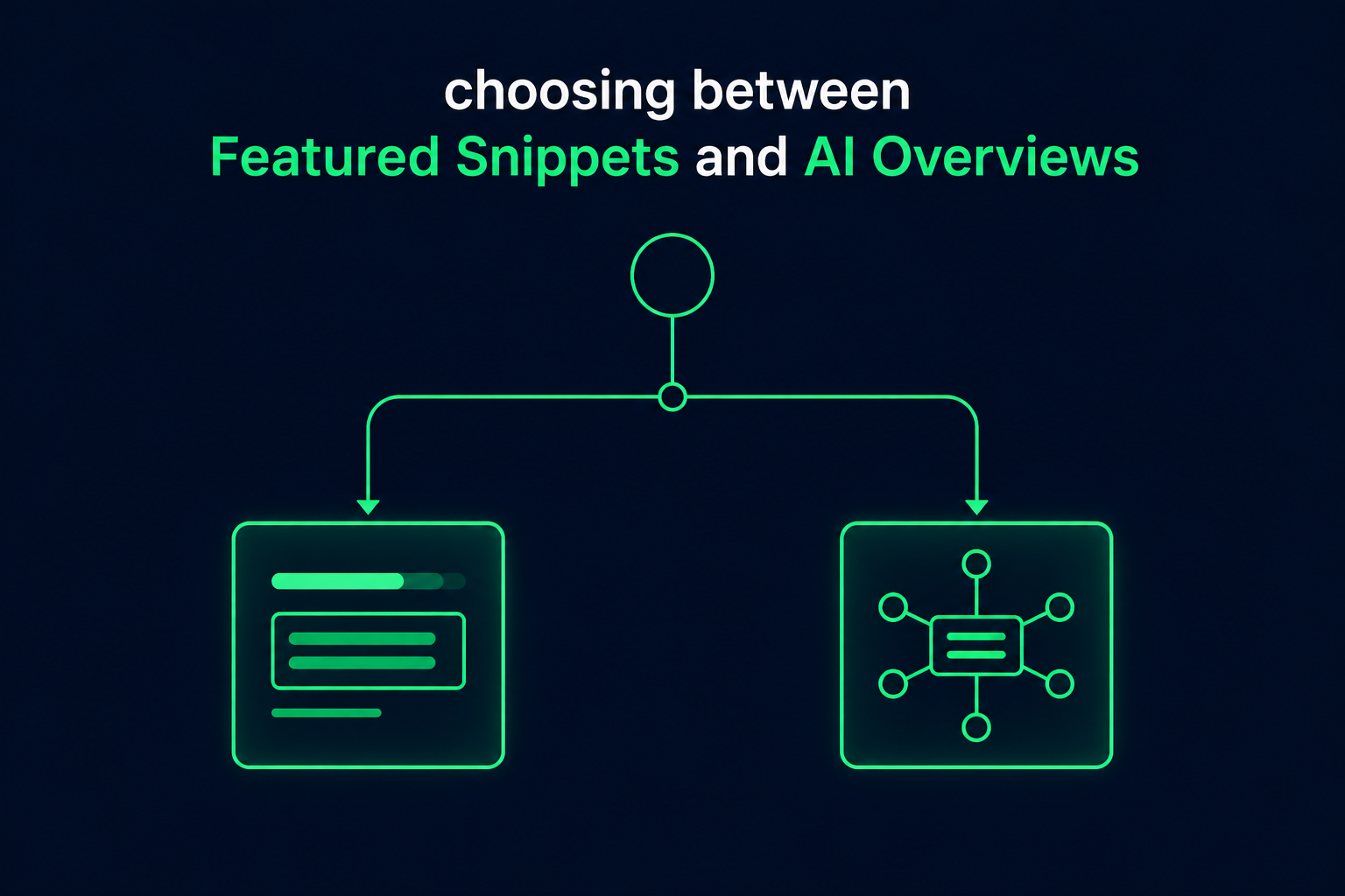 choosing between Featured Snippets and AI Overviews