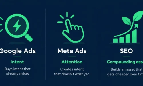 SEO vs Google Ads vs Meta Ads: Which Should You Actually Invest In?